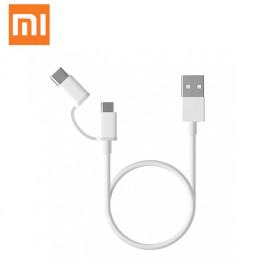 Cáp (cable) xiaomi mi 2-in-1 USB cable micro USB to Type C (100cm)